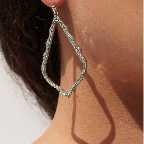 Kendra Scott Sophee Drop Earrings Rhodium (Silver colored) - Picture 3 of 7